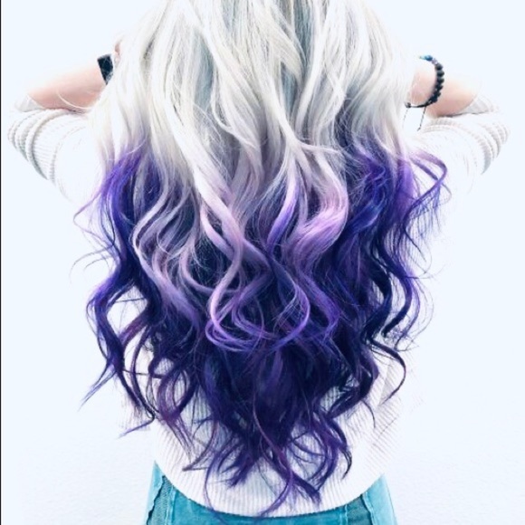 TROPICANA 24” WHITE BLONDE &amp; PURPLE BODY WAVE WIG *NEW*